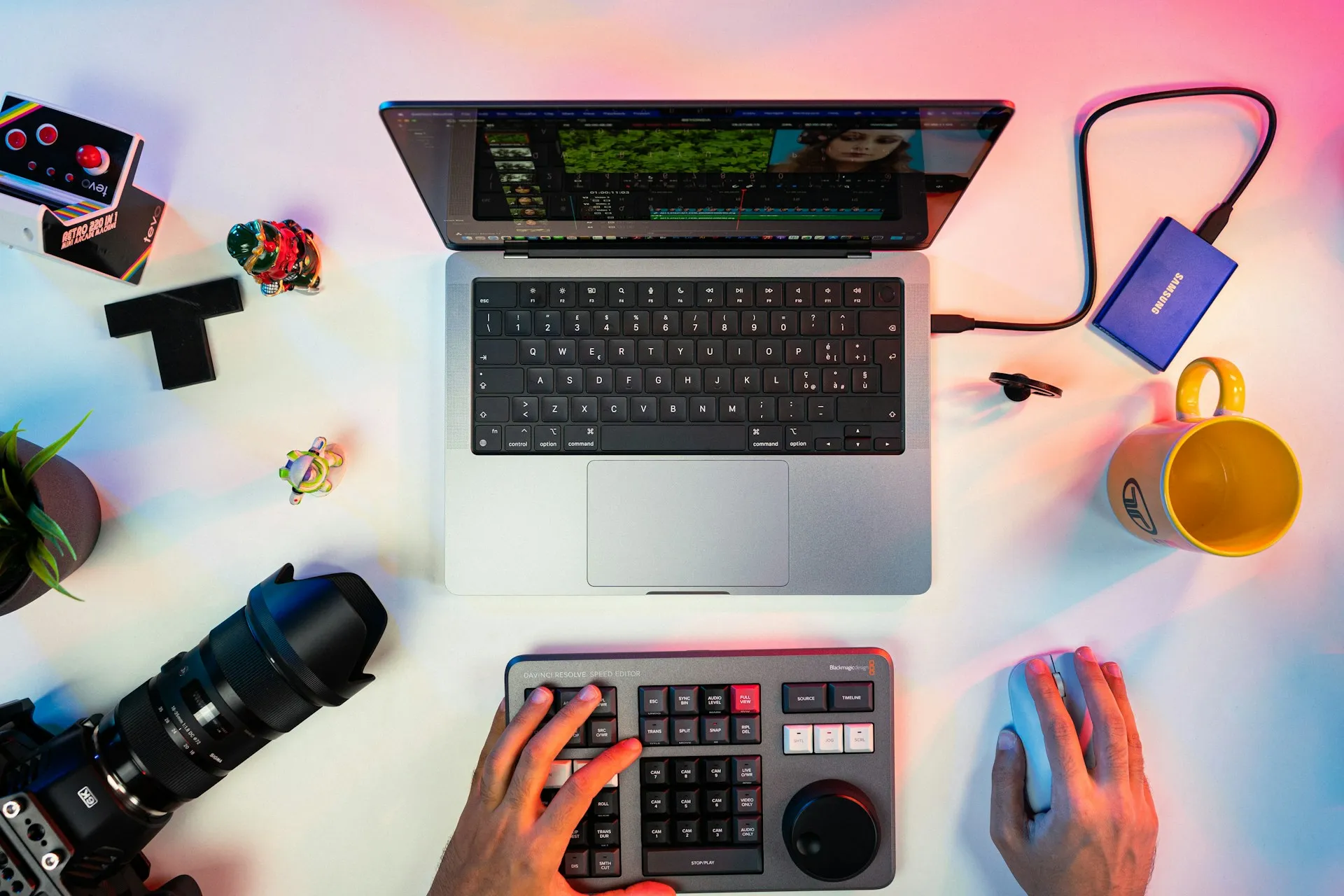 Content creator recording